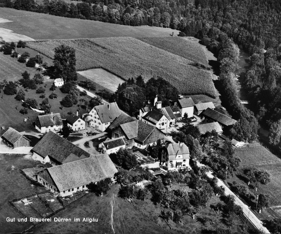 Geschichte - Gut und Brauerei in Dürren im Allgäu